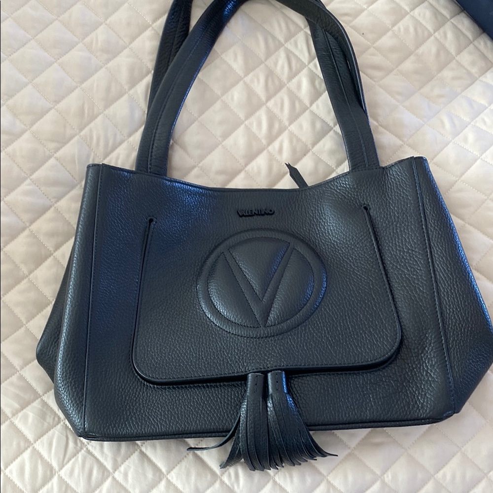 Valentino Black Tote Bag with Structured Design